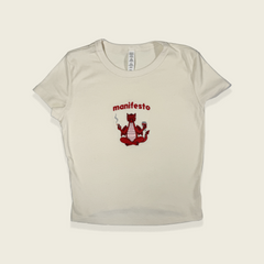 MANIFESTO CROP TEE
