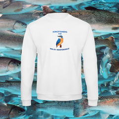 KINGFISHERS FOR WELSH INDEPENDENCE ORGANIC JUMPER