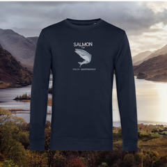 SALMON FOR WELSH INDEPENDENCE ORGANIC JUMPER