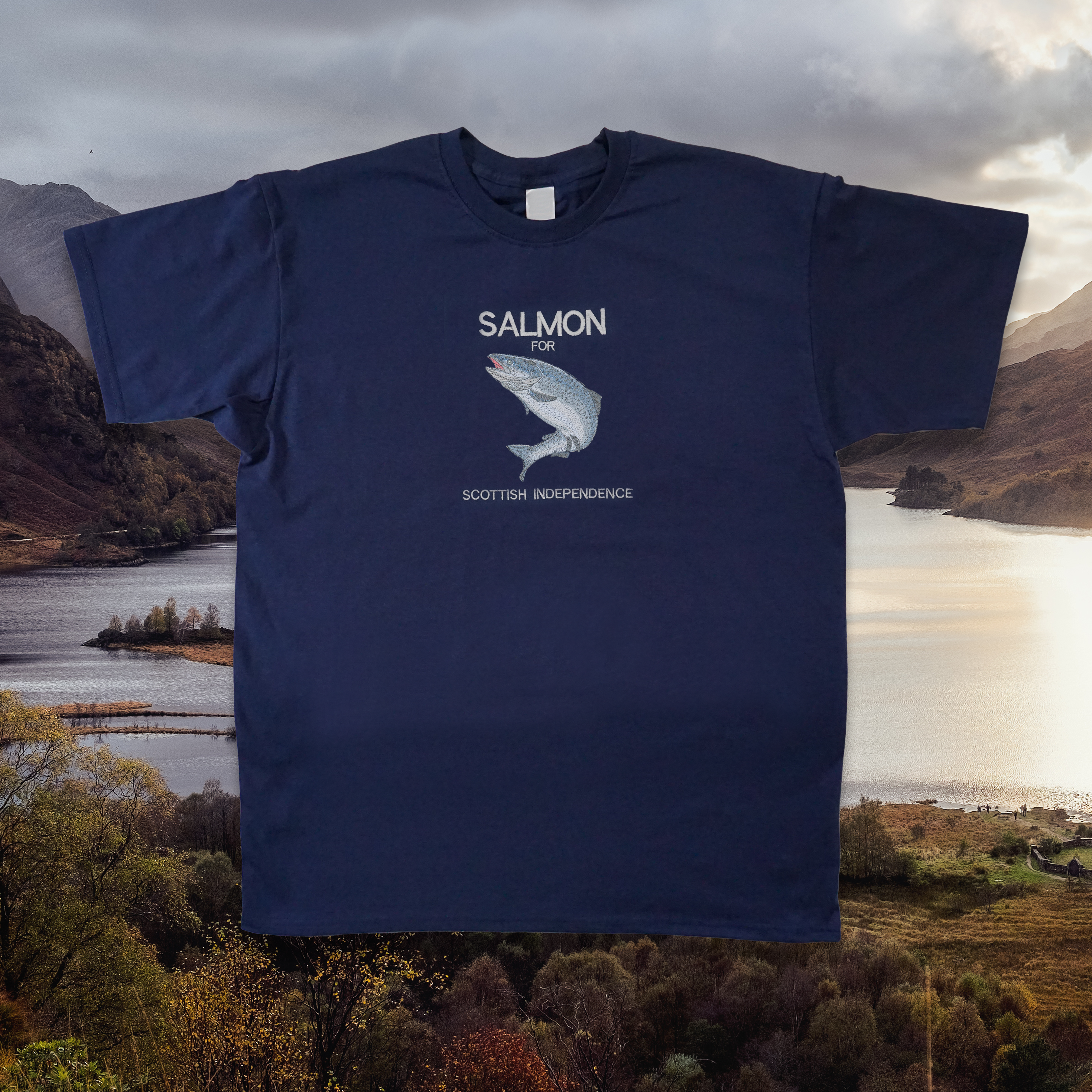 SALMON FOR SCOTTISH INDEPENDENCE T-SHIRT