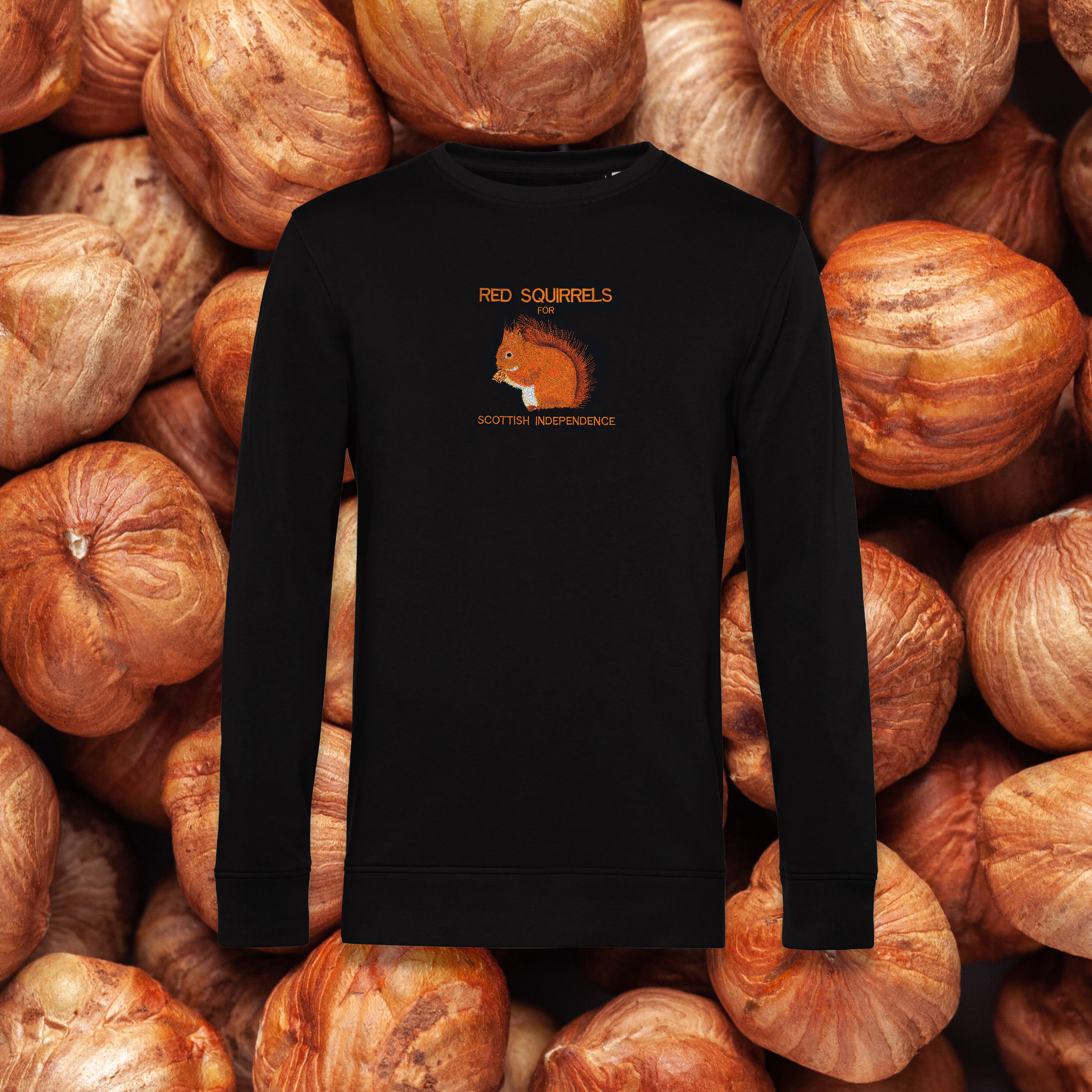 RED SQUIRRELS FOR SCOTTISH INDEPENDENCE ORGANIC JUMPER