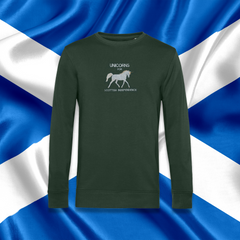 UNICORNS FOR SCOTTISH INDEPENDENCE ORGANIC JUMPER