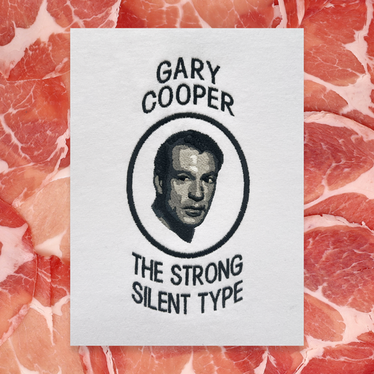 GARY COOPER THE STRONG SILENT TYPE T-SHIRT