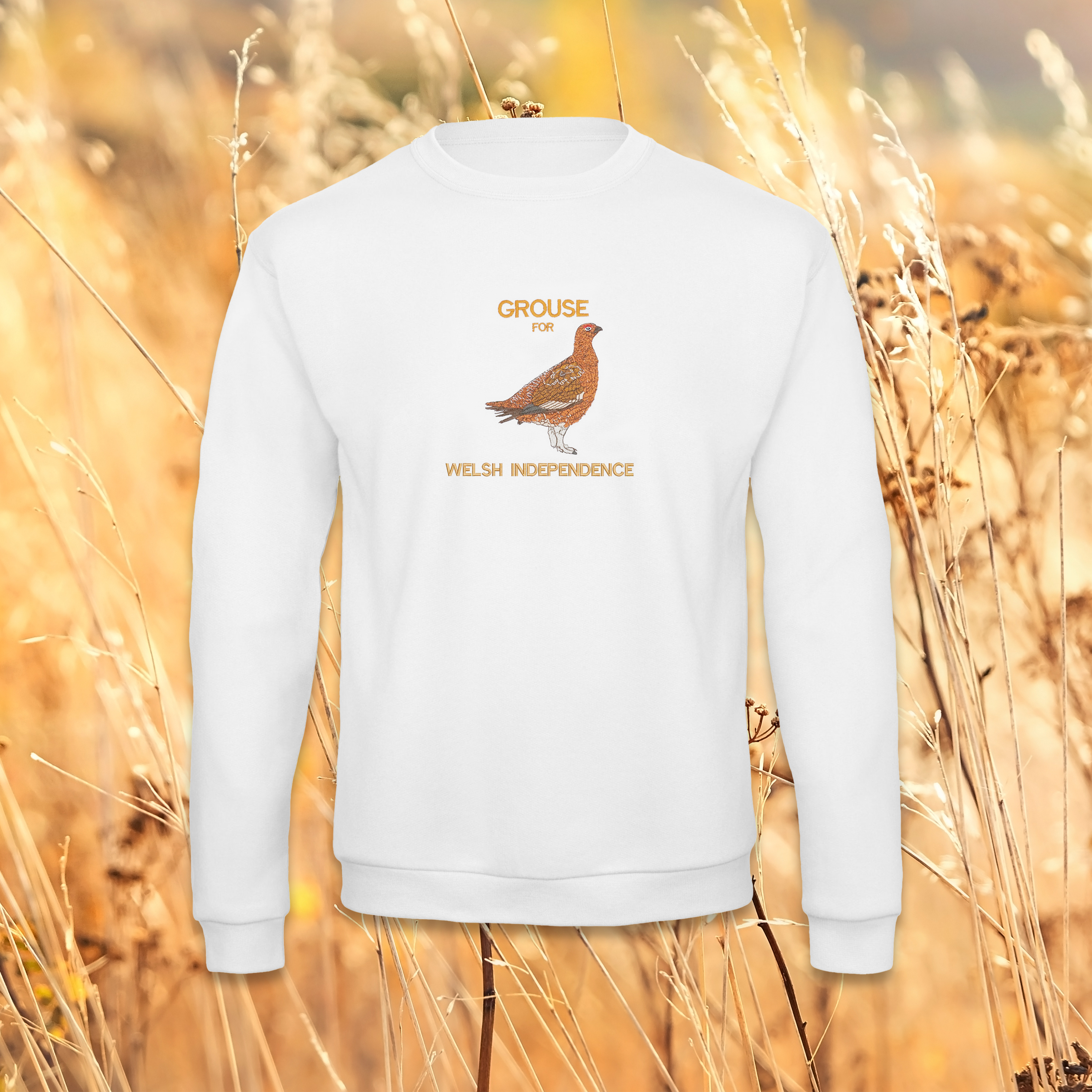 GROUSE FOR WELSH INDEPENDENCE ORGANIC JUMPER