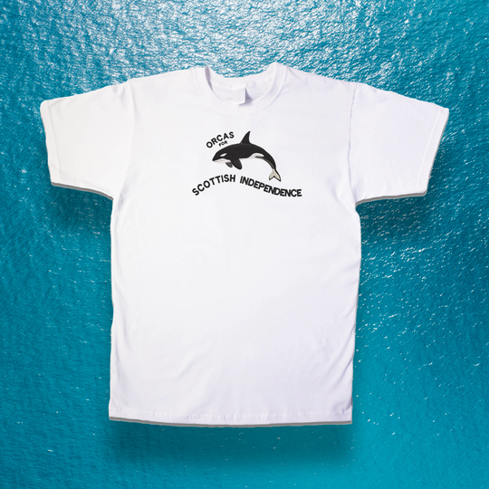 ORCAS FOR SCOTTISH INDEPENDENCE T-SHIRT