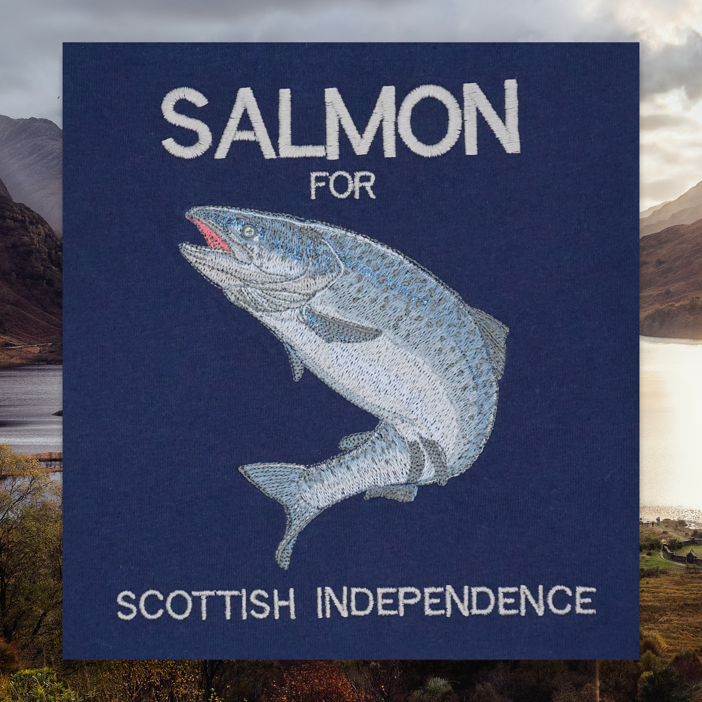 SALMON FOR SCOTTISH INDEPENDENCE T-SHIRT