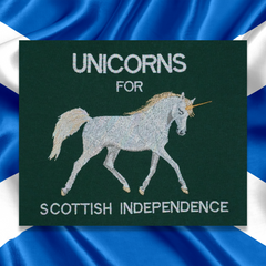 UNICORNS FOR SCOTTISH INDEPENDENCE ORGANIC JUMPER