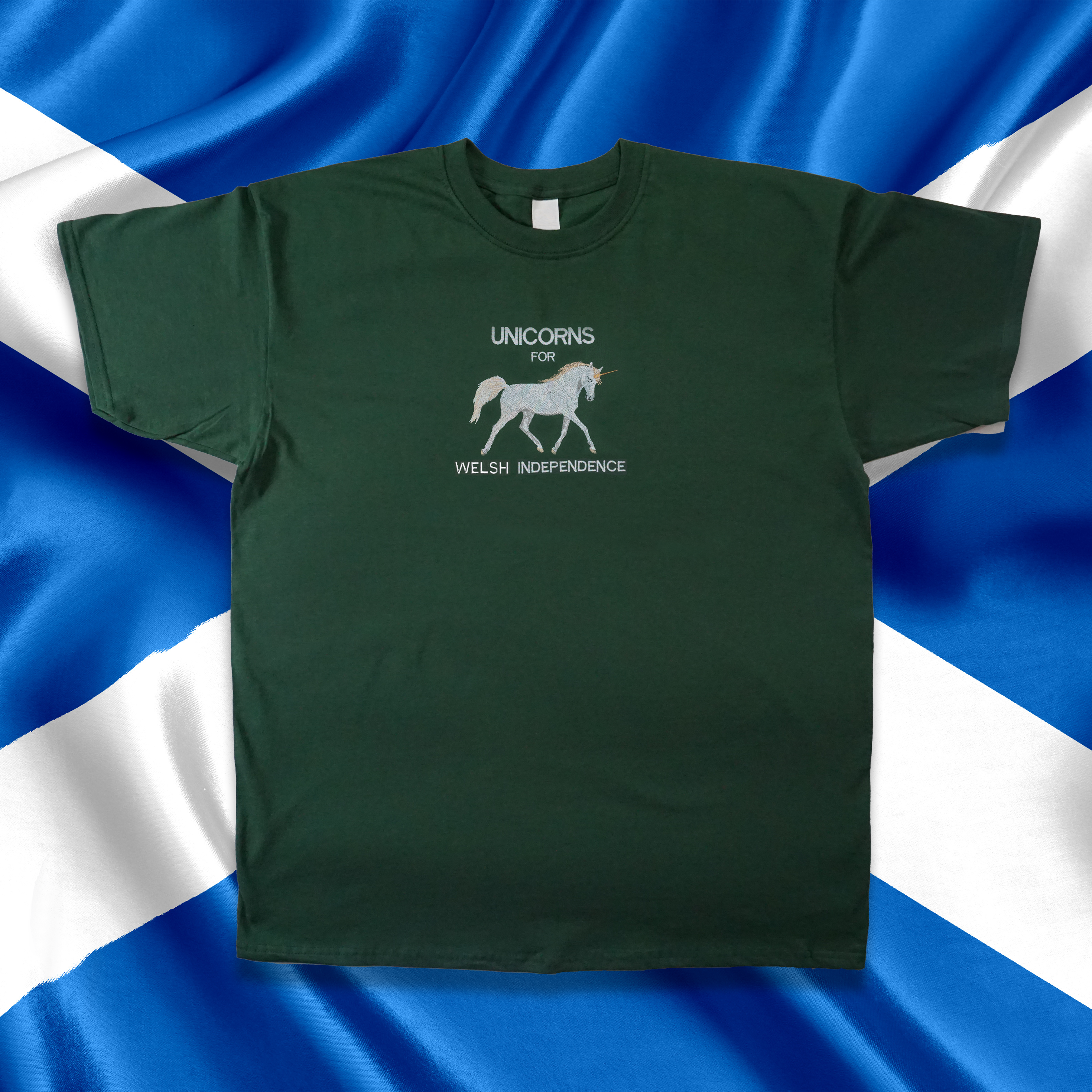 UNICORNS FOR WELSH INDEPENDENCE T-SHIRT